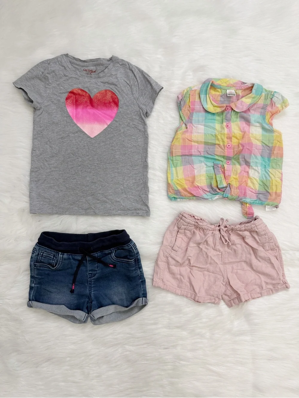 Girls Toddler Size 4T Summer Clothes LOT